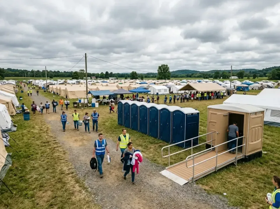 disaster-relief-camp-restrooms-010 — frequently asked questions, Dumpster & Portable Bathrooms Rental in College, AK